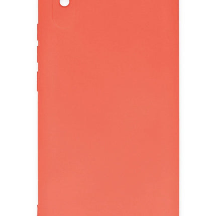 Xiaomi Redmi 9A Nano içi Kadife Silikon Kılıf - Turuncu