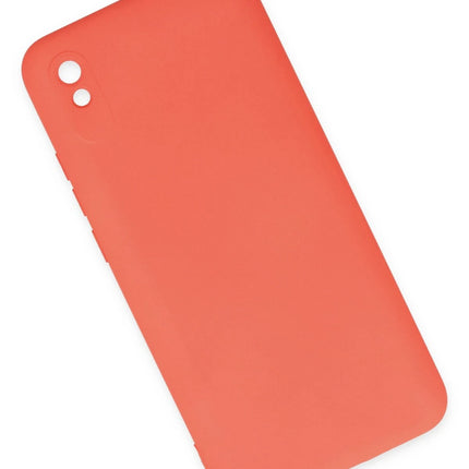 Xiaomi Redmi 9A Nano içi Kadife Silikon Kılıf - Turuncu 2