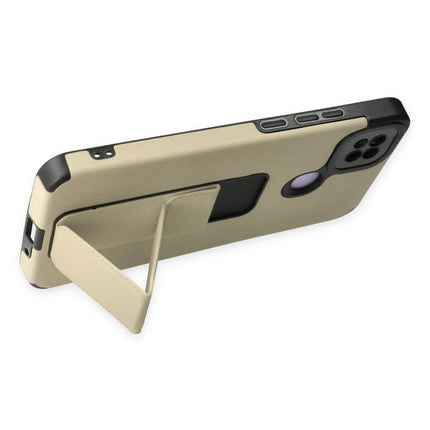 Xiaomi Redmi 9C Mega Standlı Silikon Kılıf - Gold 3