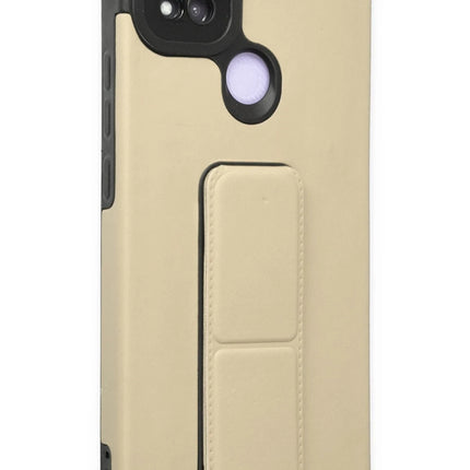 Xiaomi Redmi 9C Mega Standlı Silikon Kılıf - Gold 2