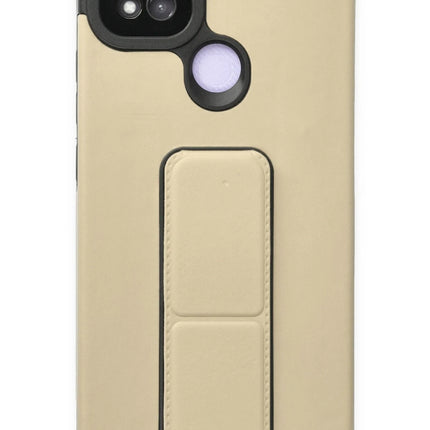 Xiaomi Redmi 9C Mega Standlı Silikon Kılıf - Gold