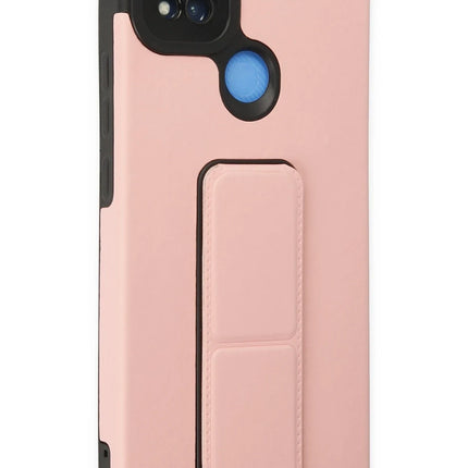 Xiaomi Redmi 9C Mega Standlı Silikon Kılıf - Pudra 2
