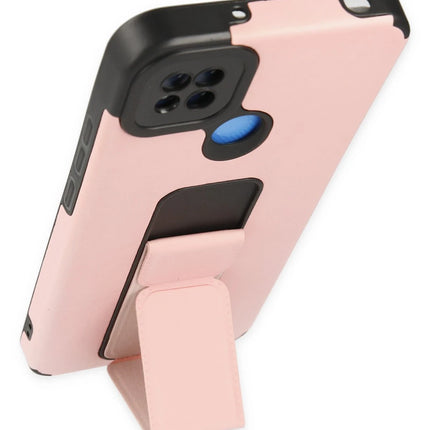 Xiaomi Redmi 9C Mega Standlı Silikon Kılıf - Pudra 3