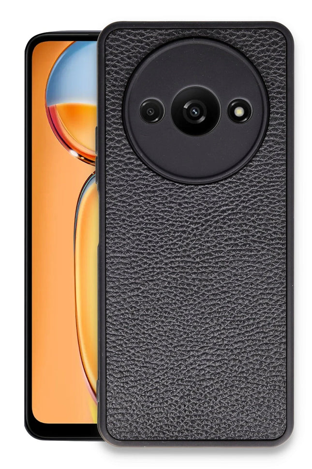 Xiaomi Redmi A3 4G Aras Deri Kapak Kılıf - Siyah