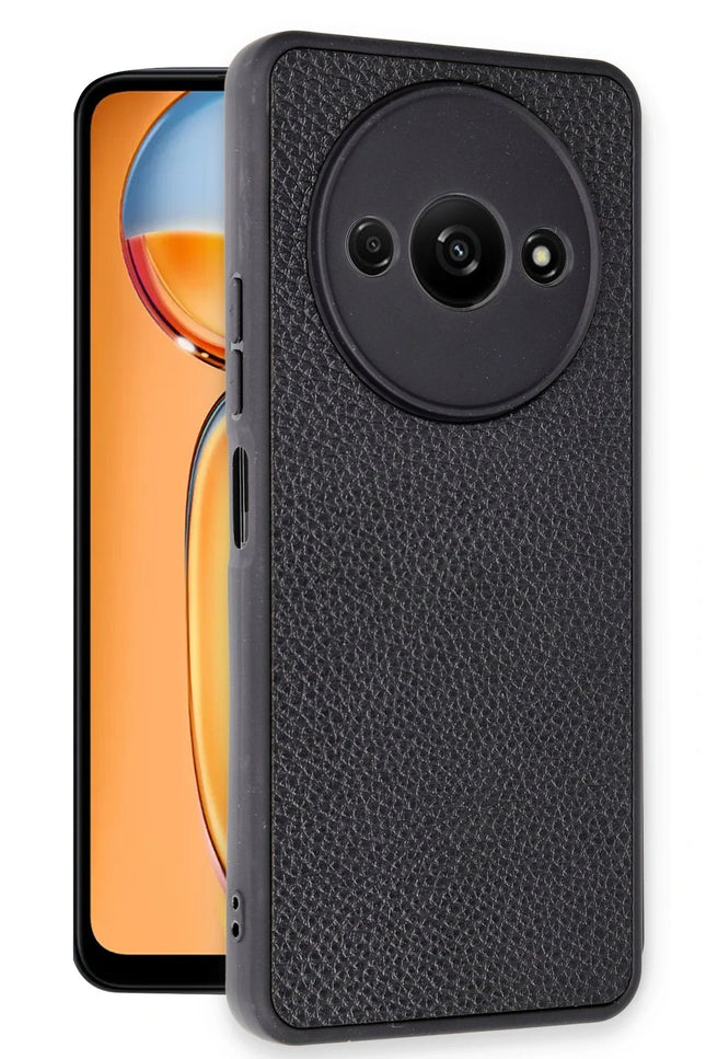 Xiaomi Redmi A3 4G Aras Deri Kapak Kılıf - Siyah 2