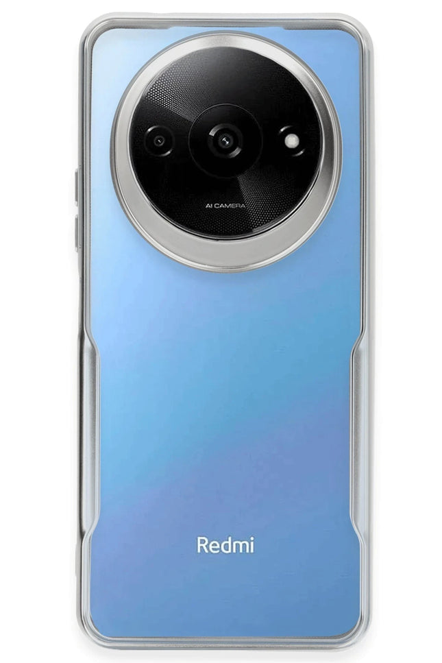 Xiaomi Redmi A3 4G Boyi Silikon Kapak Kılıf - Gümüş