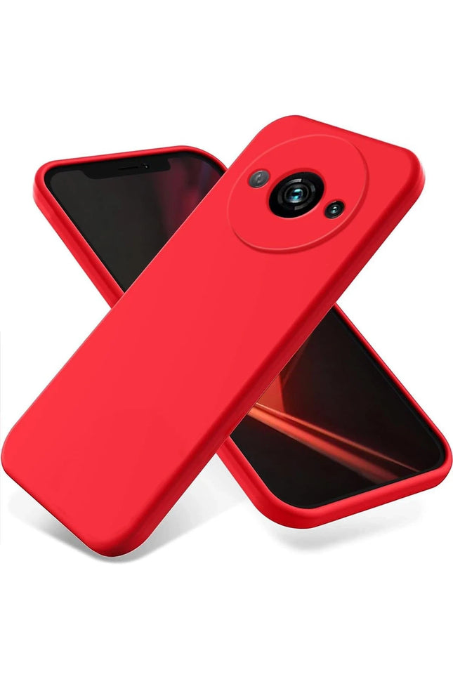 Xiaomi Redmi A3 4G First Silikon Kılıf - Kırmızı