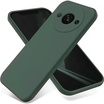 Xiaomi Redmi A3 4G First Silikon Kılıf - Koyu Yeşil