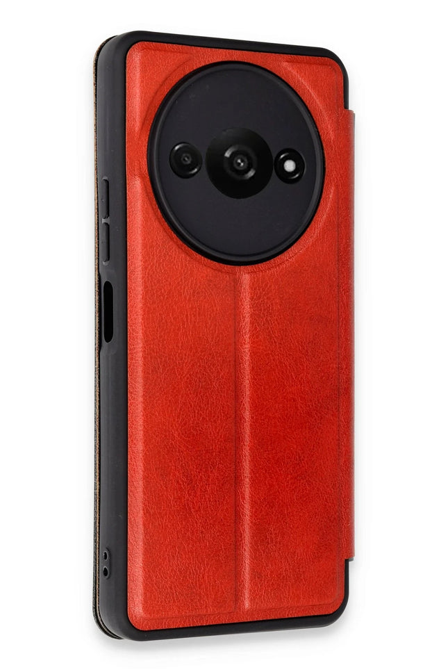 Xiaomi Redmi A3 4G Flip Cover Kılıf - Kırmızı 2