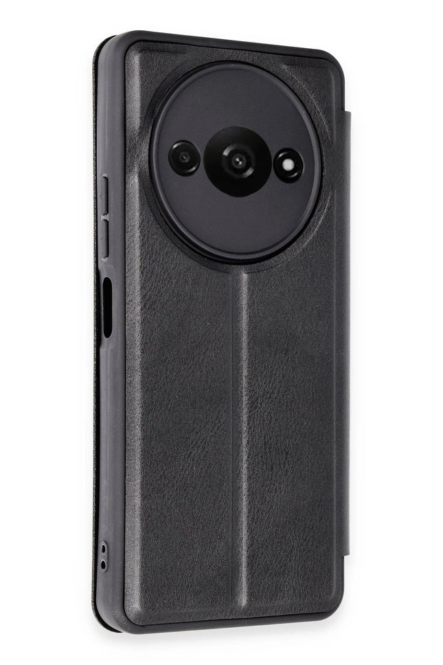 Xiaomi Redmi A3 4G Flip Cover Kılıf - Siyah 2