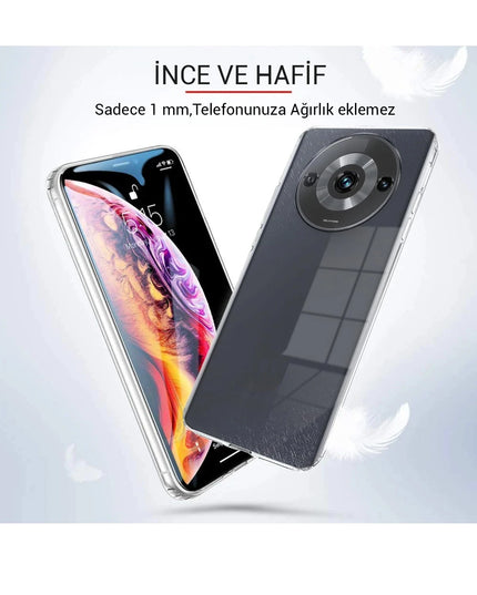 Xiaomi Redmi A3 4G Lüx Şeffaf Silikon Kılıf 3
