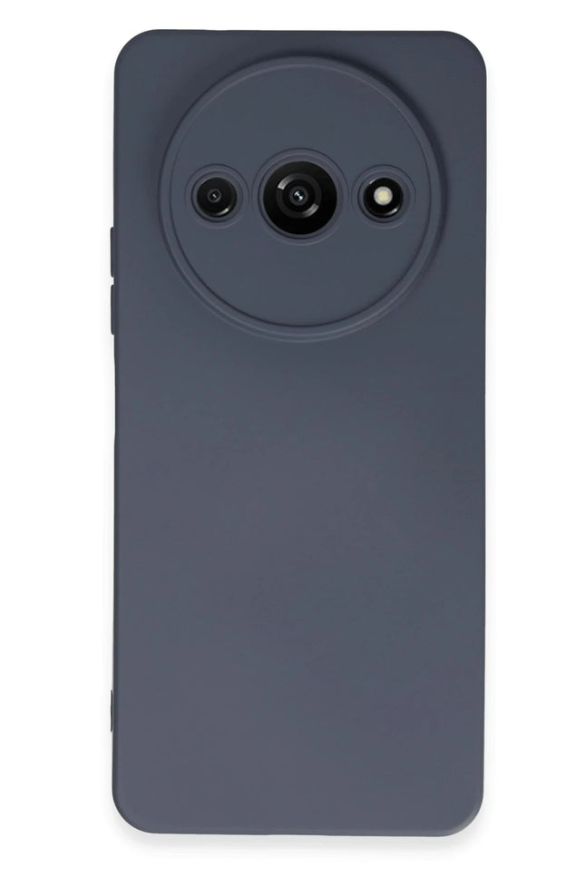 Xiaomi Redmi A3 4G Nano içi Kadife Silikon Kılıf - Gri