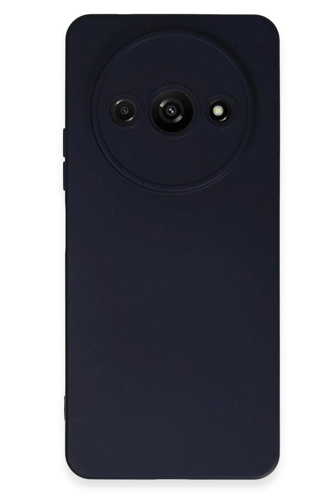 Xiaomi Redmi A3 4G Nano içi Kadife Silikon Kılıf - Lacivert
