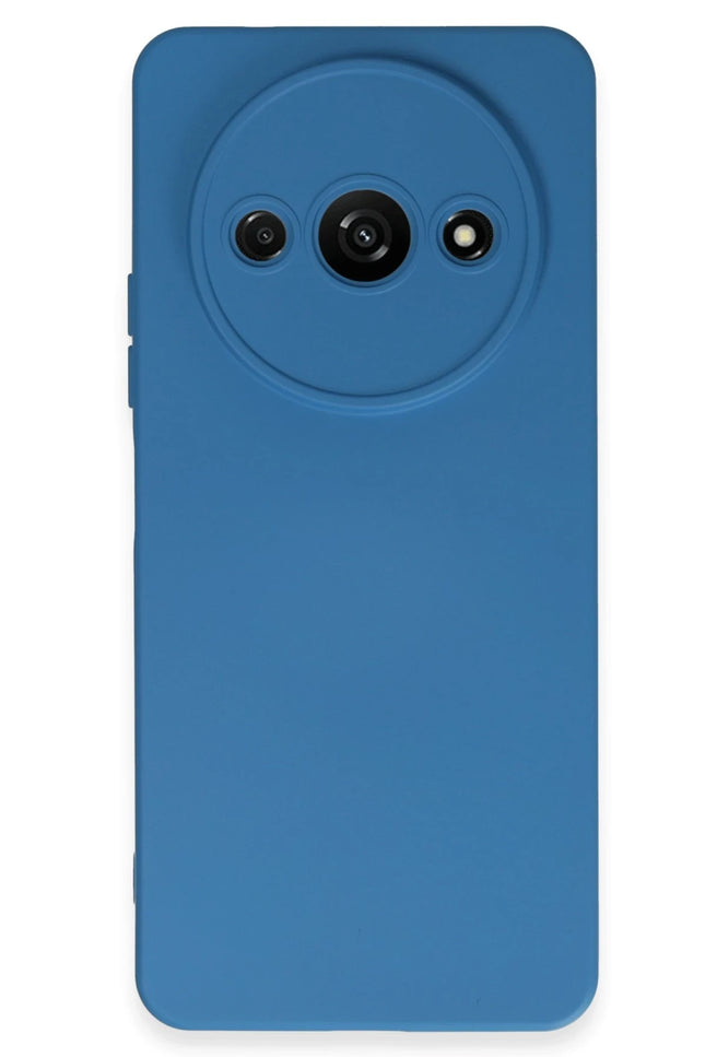 Xiaomi Redmi A3 4G Nano içi Kadife Silikon Kılıf - Mavi