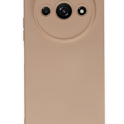 Xiaomi Redmi A3 4G Nano içi Kadife Silikon Kılıf - Pudra