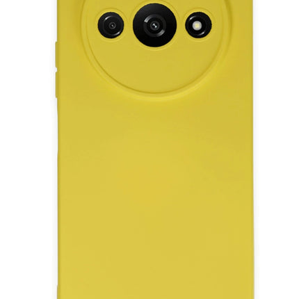 Xiaomi Redmi A3 4G Nano içi Kadife Silikon Kılıf - Sarı