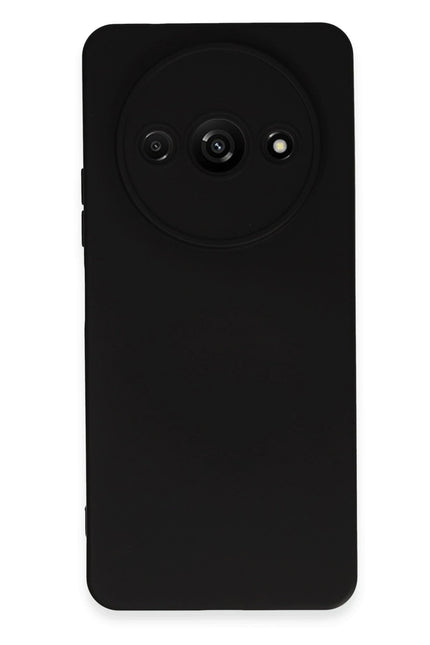 Xiaomi Redmi A3 4G Nano içi Kadife Silikon Kılıf - Siyah