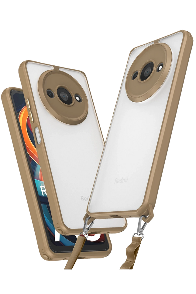 Xiaomi Redmi A3 4G Penta Silikon Kılıf - Çöl Titanyum