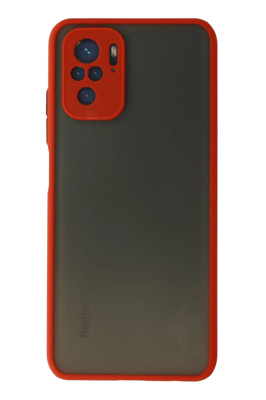 Xiaomi Redmi Note 10 Montreal Silikon Kapak Kılıf - Kırmızı