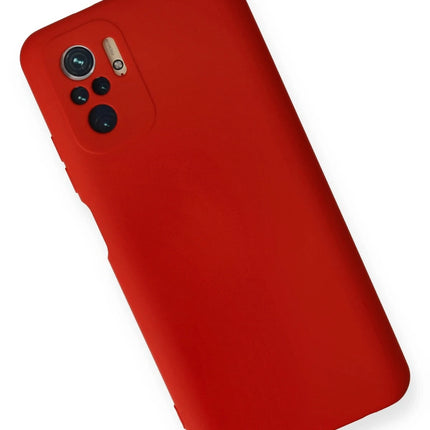 Xiaomi Redmi Note 10 Nano içi Kadife Silikon Kılıf - Kırmızı 3