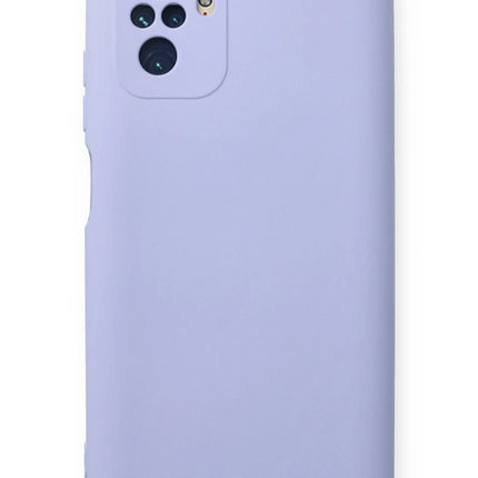 Xiaomi Redmi Note 10 Nano içi Kadife Silikon Kılıf - Lila