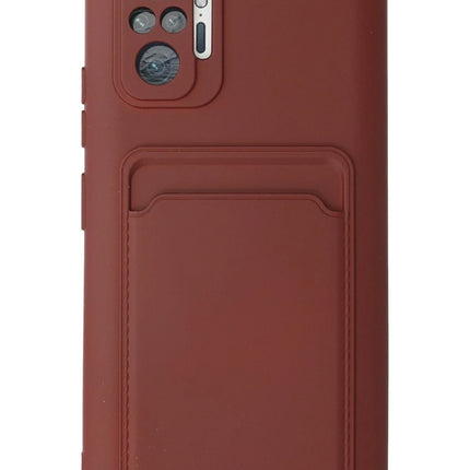 Xiaomi Redmi Note 10 Pro Kelvin Kartvizitli Silikon Kılıf - Bordo