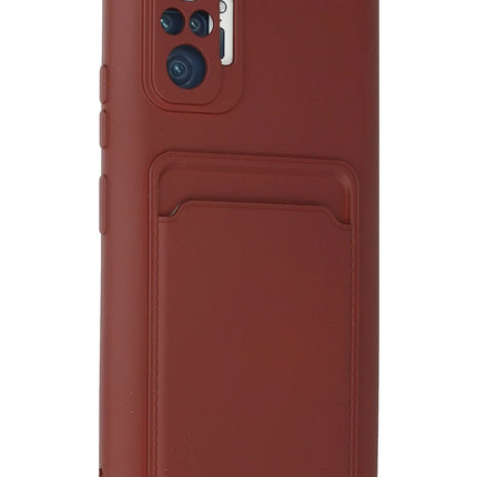 Xiaomi Redmi Note 10 Pro Kelvin Kartvizitli Silikon Kılıf - Bordo 2