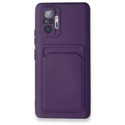 Xiaomi Redmi Note 10 Pro Kelvin Kartvizitli Silikon Kılıf - Derin Mor