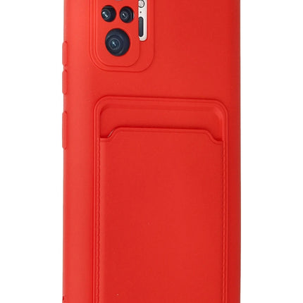 Xiaomi Redmi Note 10 Pro Kelvin Kartvizitli Silikon Kılıf - Kırmızı 2