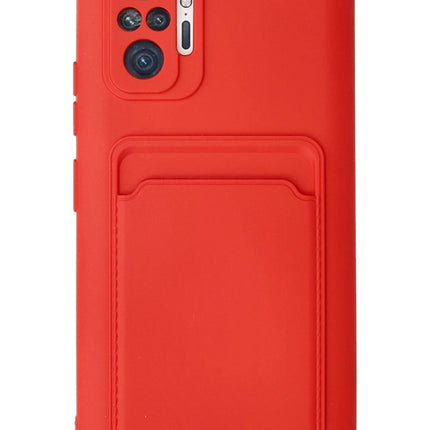 Xiaomi Redmi Note 10 Pro Kelvin Kartvizitli Silikon Kılıf - Kırmızı