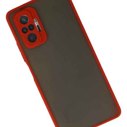 Xiaomi Redmi Note 10 Pro Montreal Silikon Kapak Kılıf - Kırmızı 2