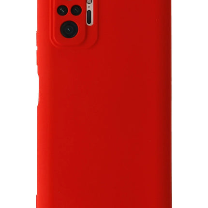 Xiaomi Redmi Note 10 Pro Nano içi Kadife Silikon Kılıf - Kırmızı