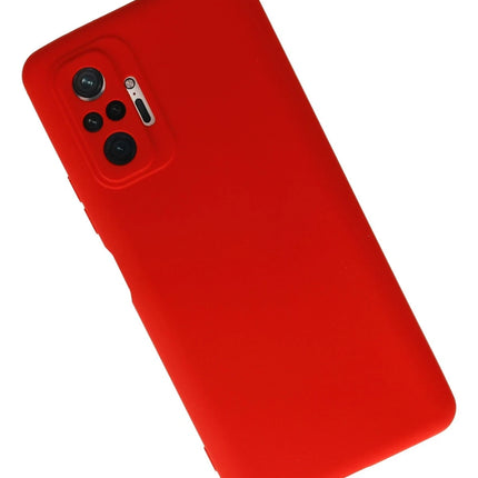 Xiaomi Redmi Note 10 Pro Nano içi Kadife Silikon Kılıf - Kırmızı 3