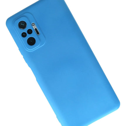 Xiaomi Redmi Note 10 Pro Nano içi Kadife Silikon Kılıf - Mavi 3