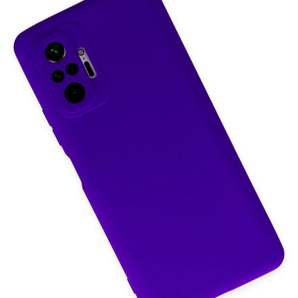 Xiaomi Redmi Note 10 Pro Nano içi Kadife Silikon Kılıf - Mor 3