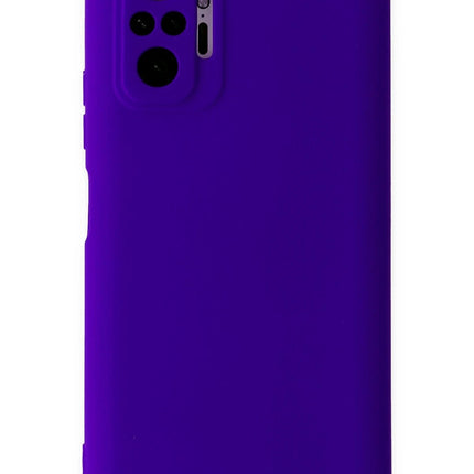 Xiaomi Redmi Note 10 Pro Nano içi Kadife Silikon Kılıf - Mor