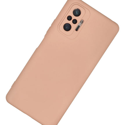 Xiaomi Redmi Note 10 Pro Nano içi Kadife Silikon Kılıf - Pudra 2