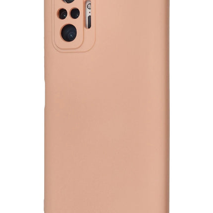 Xiaomi Redmi Note 10 Pro Nano içi Kadife Silikon Kılıf - Pudra 3