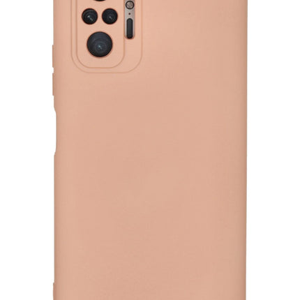 Xiaomi Redmi Note 10 Pro Nano içi Kadife Silikon Kılıf - Pudra