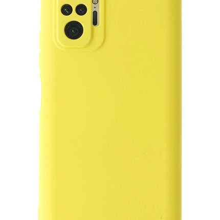 Xiaomi Redmi Note 10 Pro Nano içi Kadife Silikon Kılıf - Sarı