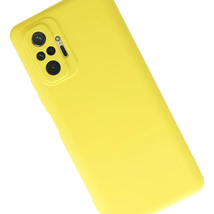 Xiaomi Redmi Note 10 Pro Nano içi Kadife Silikon Kılıf - Sarı 3