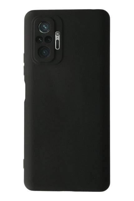 Xiaomi Redmi Note 10 Pro Nano içi Kadife Silikon Kılıf - Siyah