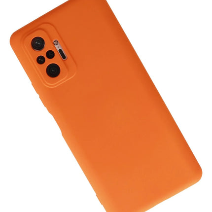 Xiaomi Redmi Note 10 Pro Nano içi Kadife Silikon Kılıf - Turuncu 3
