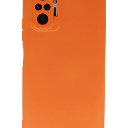 Xiaomi Redmi Note 10 Pro Nano içi Kadife Silikon Kılıf - Turuncu