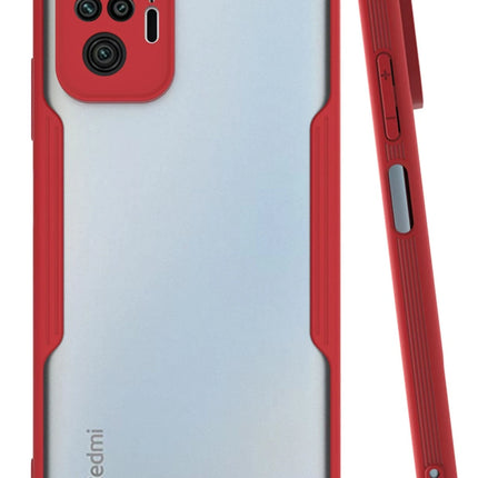 Xiaomi Redmi Note 10 Pro Platin Silikon Kılıf - Kırmızı