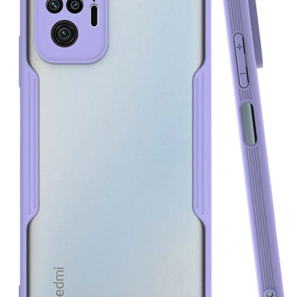 Xiaomi Redmi Note 10 Pro Platin Silikon Kılıf - Lila