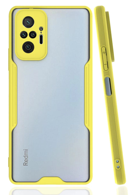 Xiaomi Redmi Note 10 Pro Platin Silikon Kılıf - Sarı