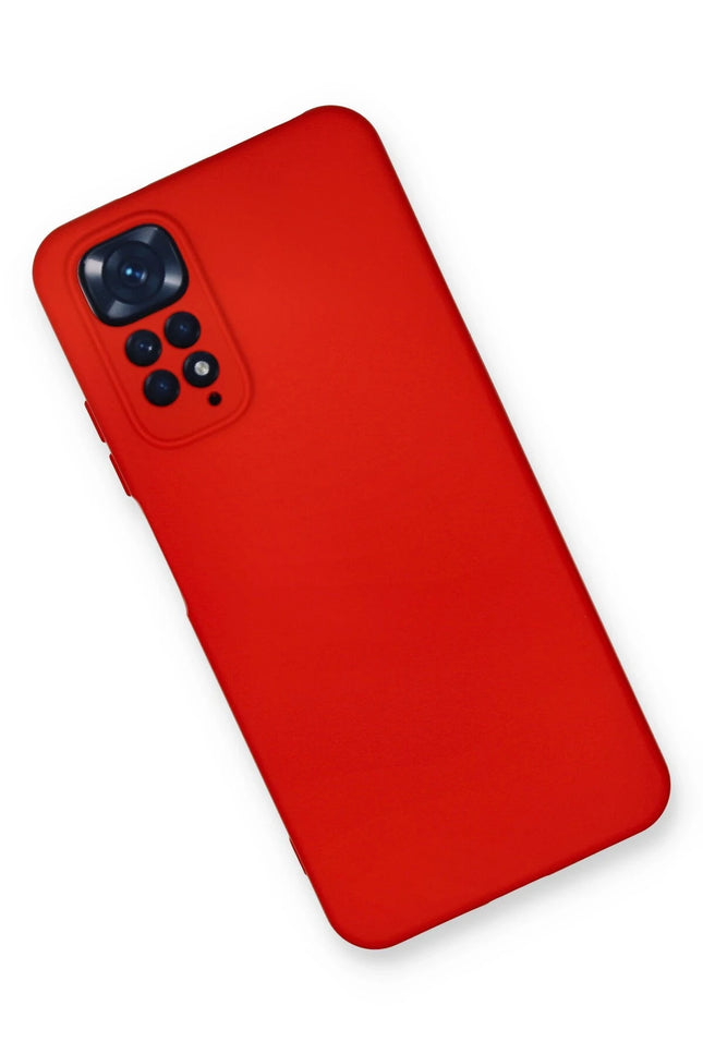 Xiaomi Redmi Note 11 Nano içi Kadife Silikon Kılıf - Kırmızı 3