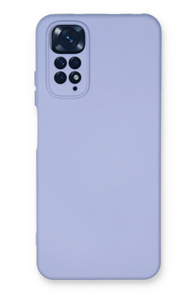 Xiaomi Redmi Note 11 Nano içi Kadife Silikon Kılıf - Lila