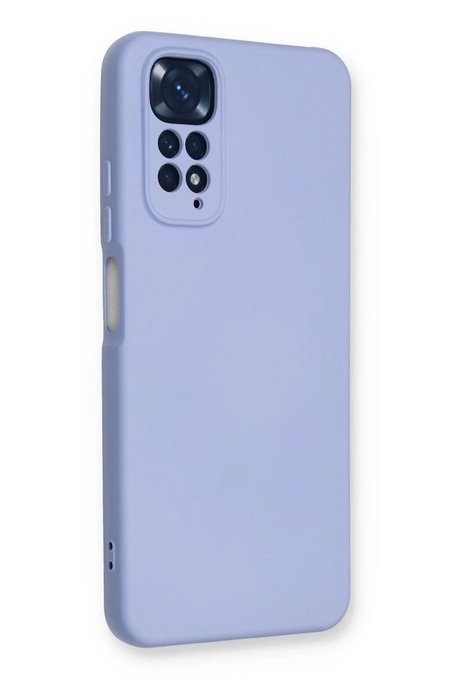 Xiaomi Redmi Note 11 Nano içi Kadife Silikon Kılıf - Lila 2